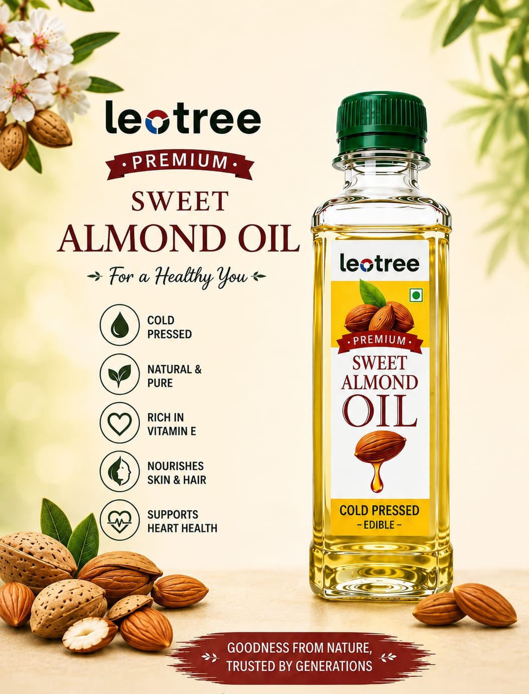 Sweet Almond Oil | பாதாம் எண்ணெய் 100ml
