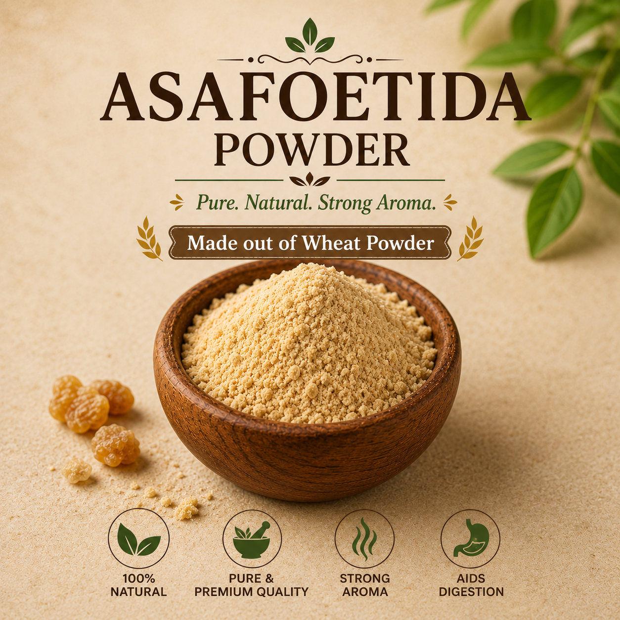 Asafoetida Powder(Wheatbase)/பெருங்காயம் 50g