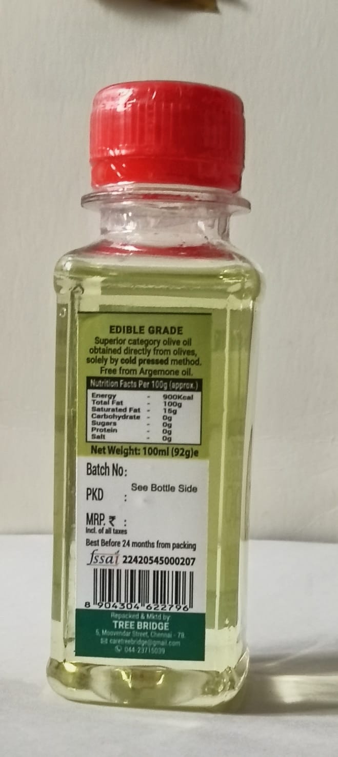 Pure Olive Oil 100ml/ ஒலிவ எண்ணெய் (Spain)
