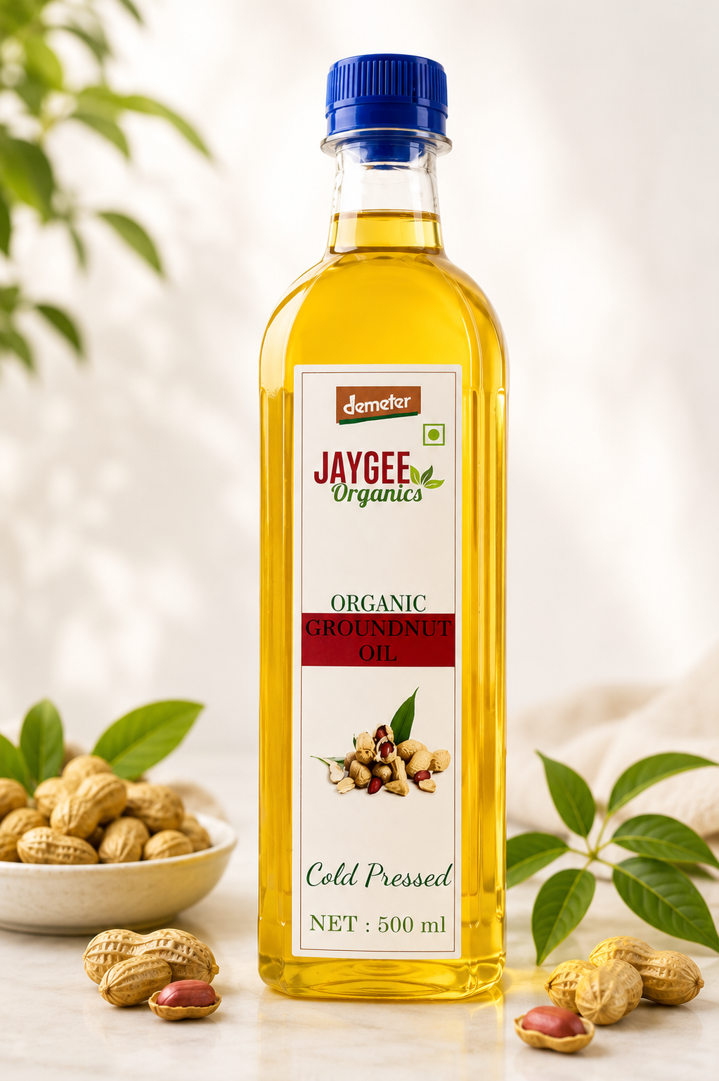 Groundnut Oil | கடலை எண்ணெய் 500ml (Demeter Certified)