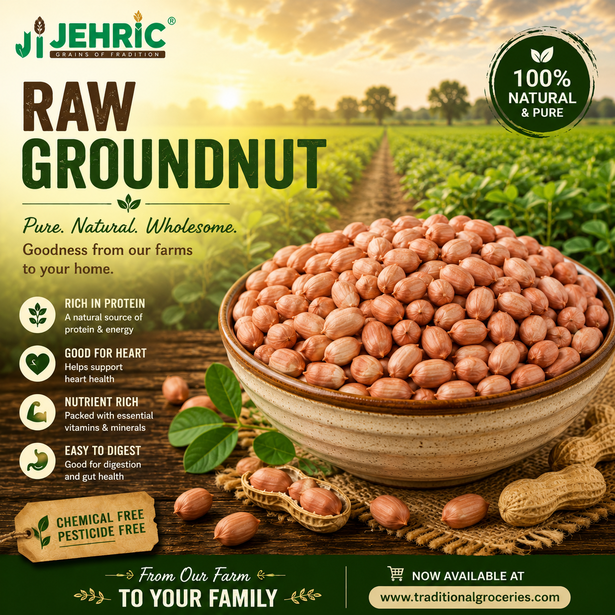 Raw Groundnut | பச்சை நிலக்கடலை 250g