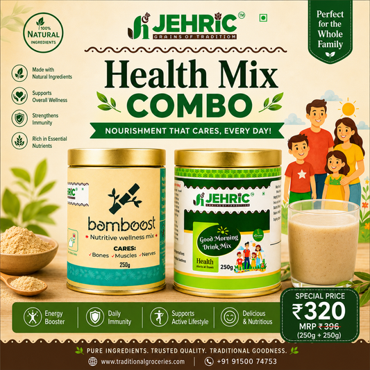 Health Mix Combo | Bamboost Health Mix & Good Morning Health Drink Mix (250g each)
