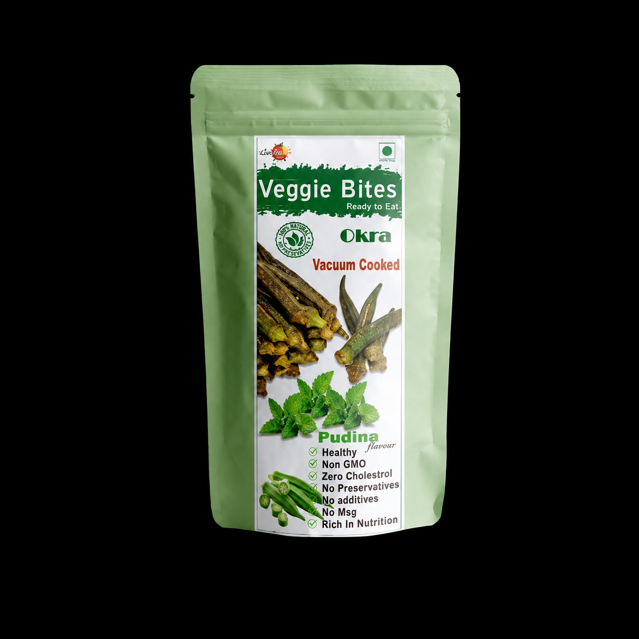 Okra Mint Chips | வெண்டைக்காய்  சிப்ஸ் (புதினா) 25gms